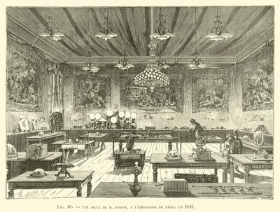 Une salle de M. Edison, à l